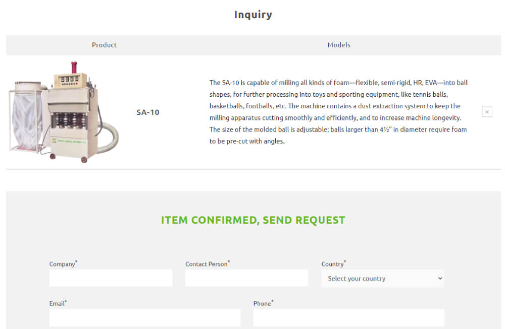 Announcing Website Relaunch inquiry list image